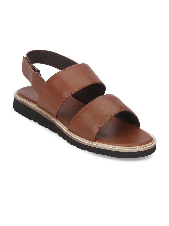 Myntra leather 2025 sandals