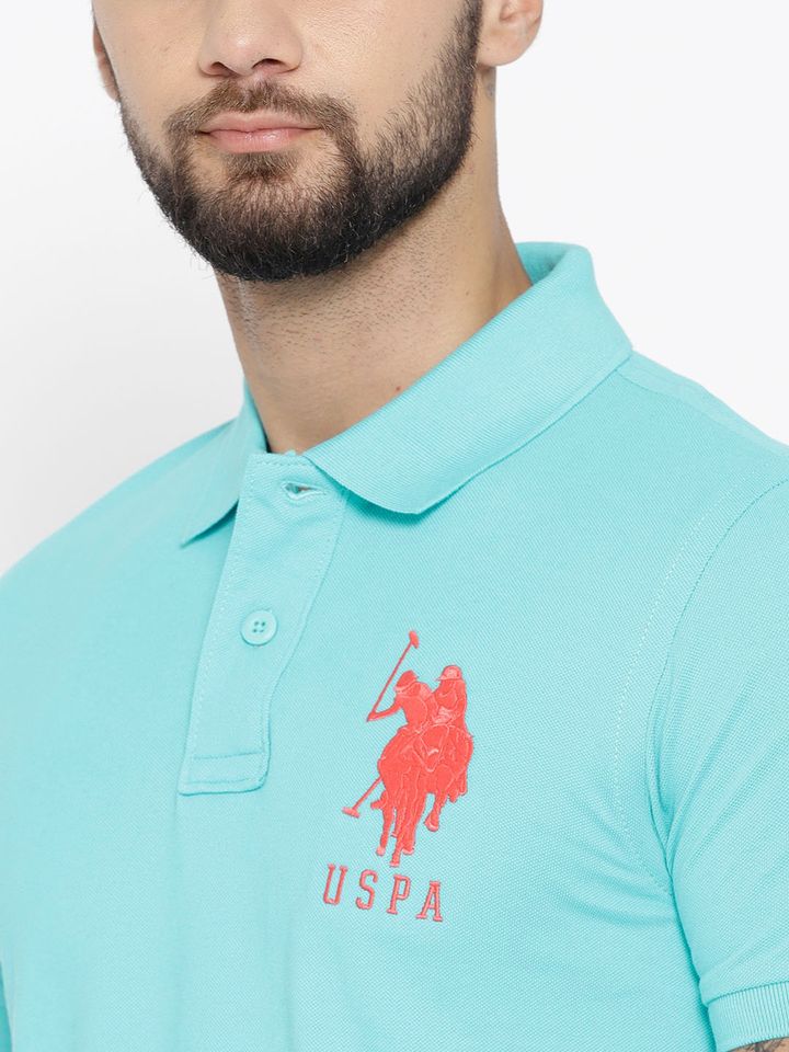 Buy U.S. Polo Assn. Men Turquoise Blue 