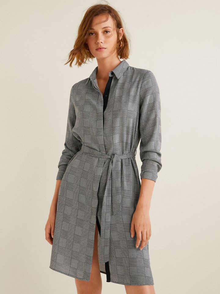 mango grey dress
