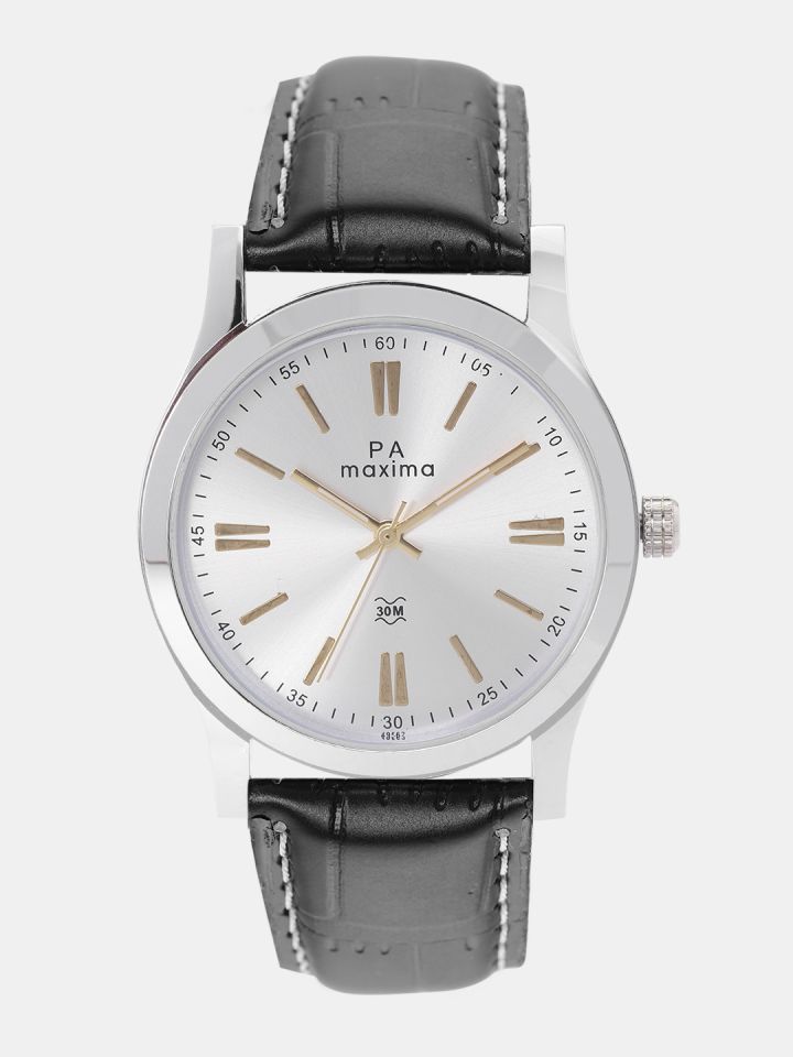 Maxima leather on sale watch