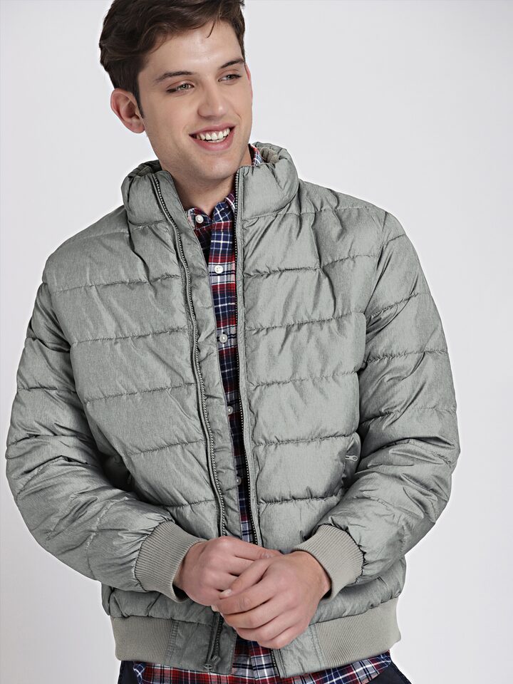 Buy GAP Men Grey Warmest Puffer Jacket 
