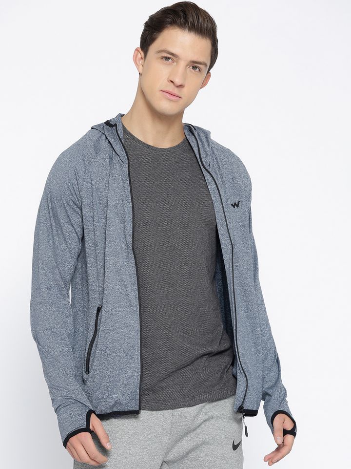 thumb hole jacket myntra