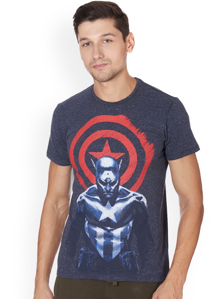 captain america t shirt myntra