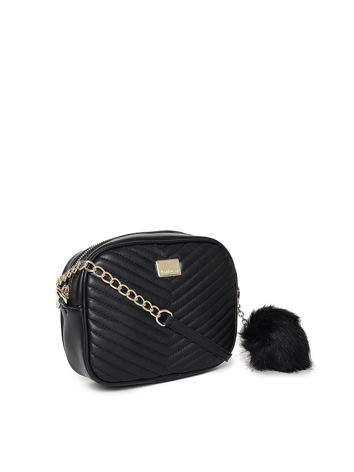 Buy Van Heusen Woman Black Quilted Sling Bag Handbags For Women 7233005 Myntra The collections range from formal wear, party wear, casual wear and ceremonial wear with ranges that spread across shirts to suits for men, and dresses to blazers for women. van heusen woman black quilted sling bag