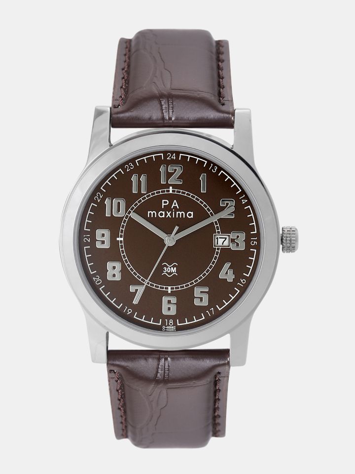 Buy Maxima Attivo Men Brown Analogue Watch O 46862LMGI Watches