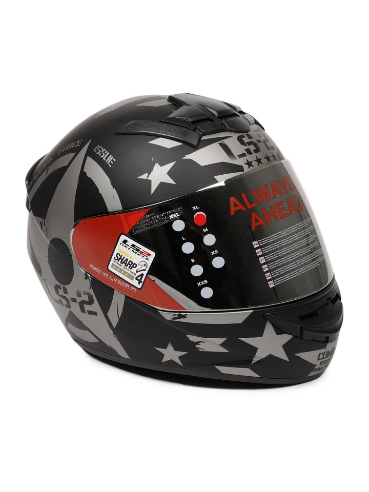 Buy LS2 Men Black FF352 COMBAT Full Face Helmet Helmets for Men