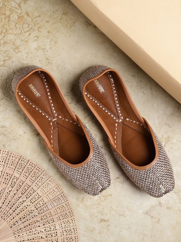 Buy Anouk Women Brown Basketweave