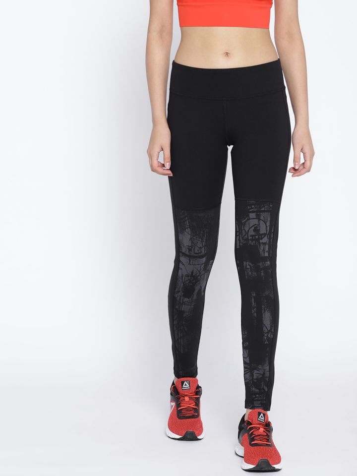 reebok printed tights