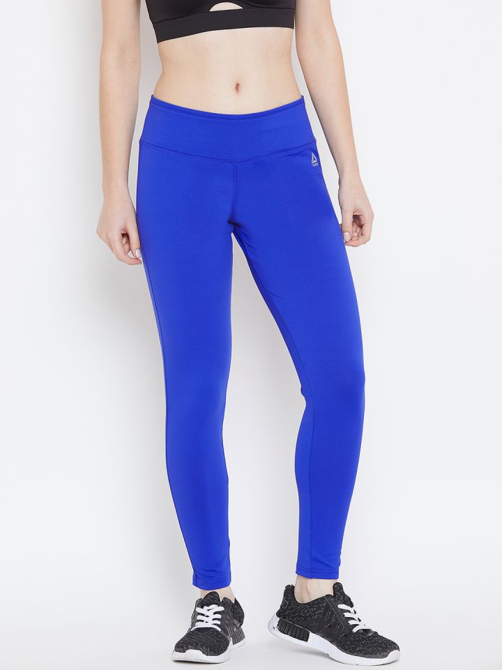 reebok blue tights