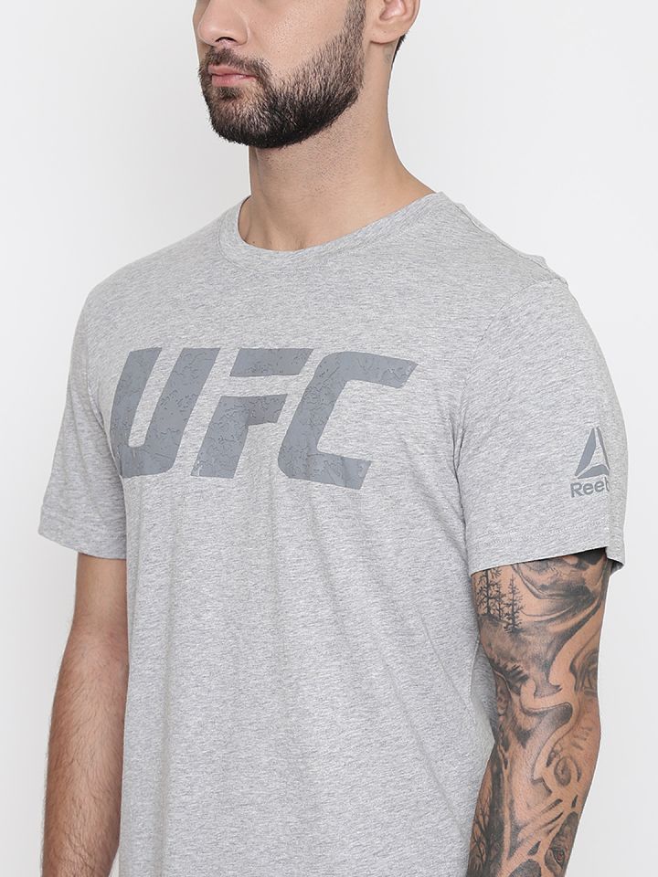 T shirt ufc reebok beige discount