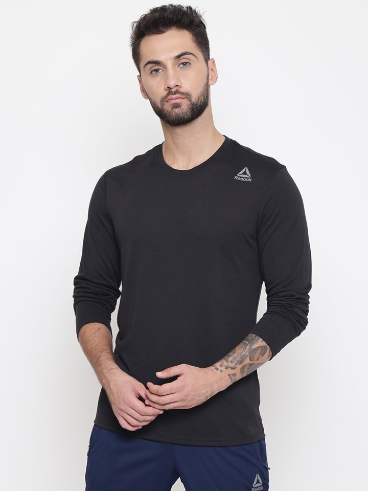 Reebok Men Black Workout Supremium 2.0 Training T shirt