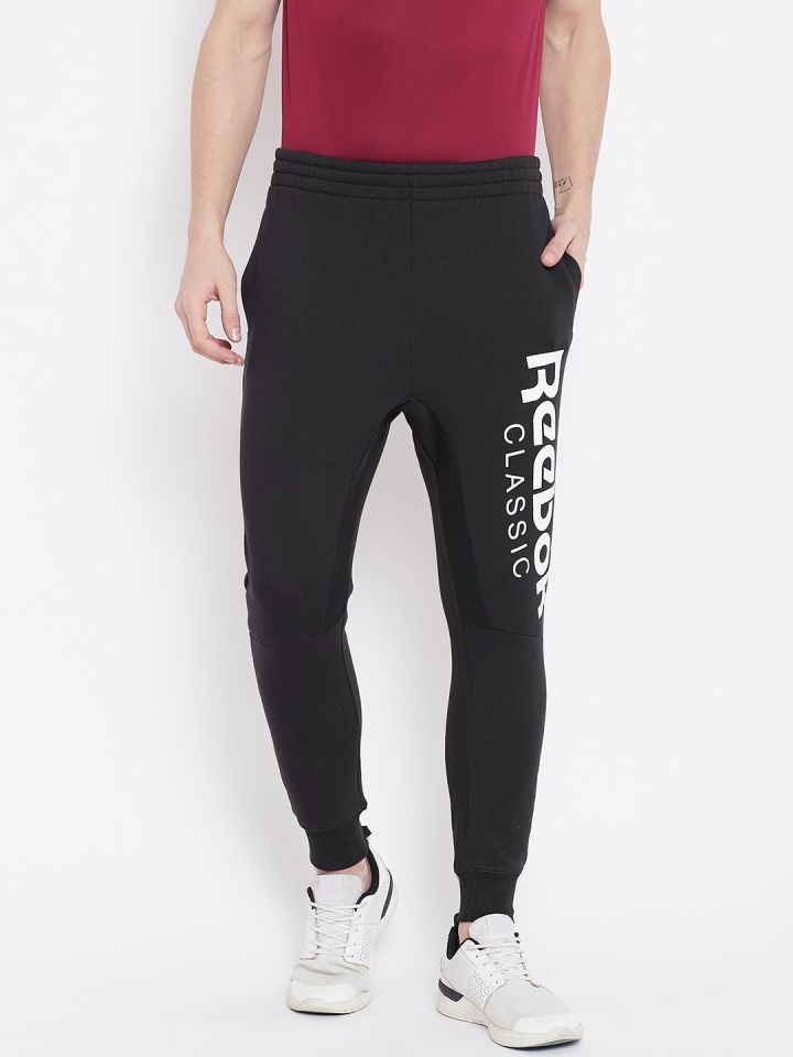 Buy Reebok Classic Men Black GP Printed Joggers Track Pants for