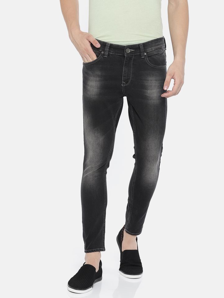 Buy Spykar Men Black Kano Slim Fit Low Rise Clean Look Stretchable Jeans Jeans For Men 7250831 Myntra