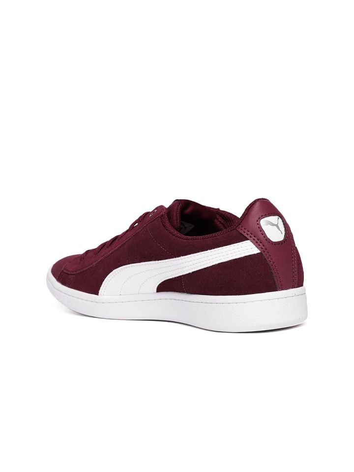 Puma Women Maroon Vikky Sneakers