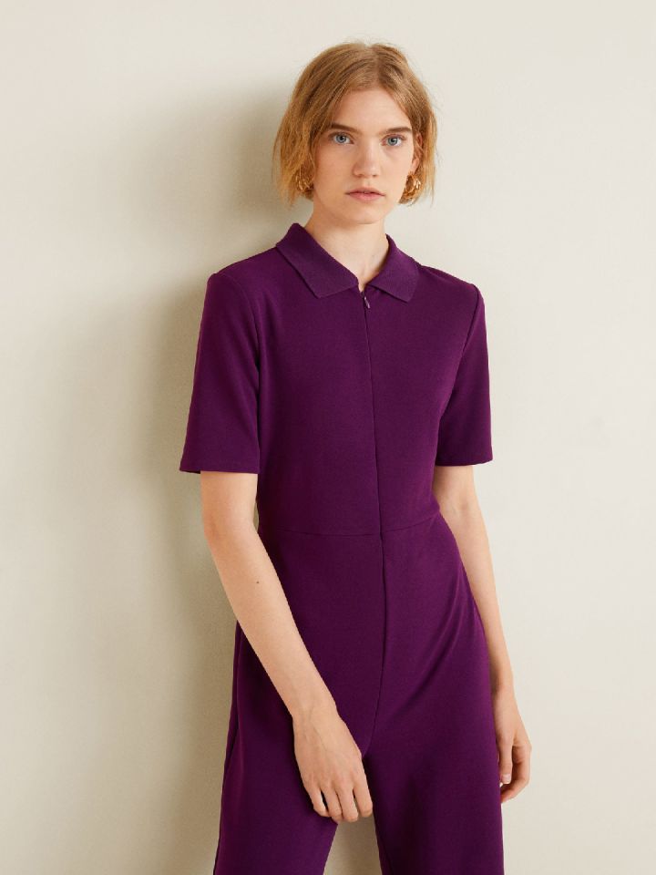 mango purple jumpsuit