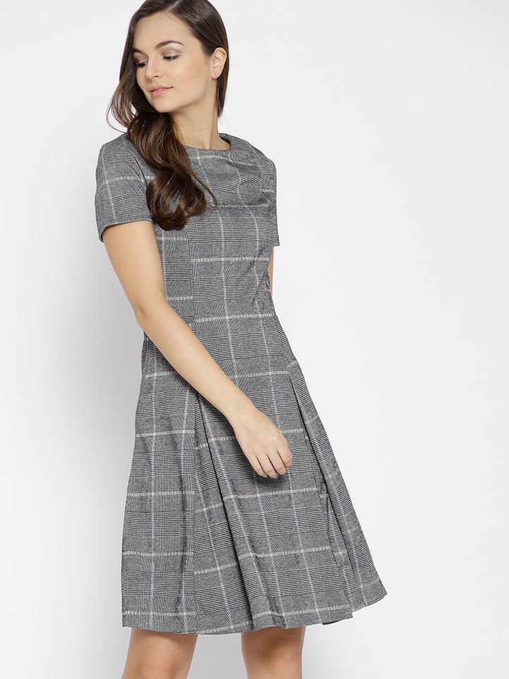 mango grey dress