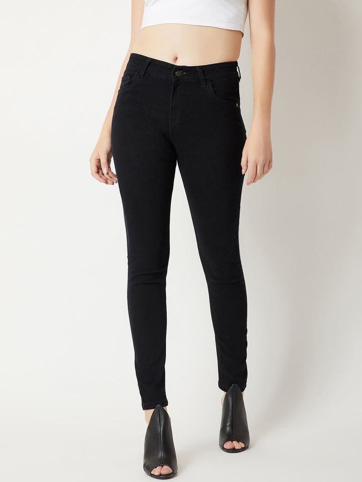 myntra black jeans