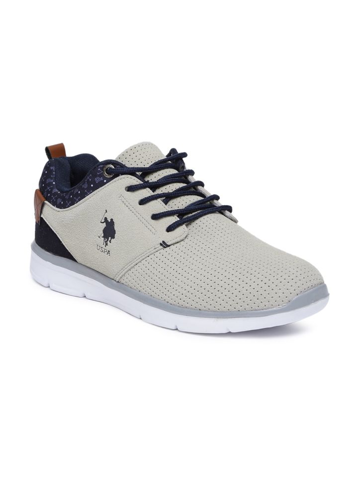U.S Polo Men Grey Sneakers
