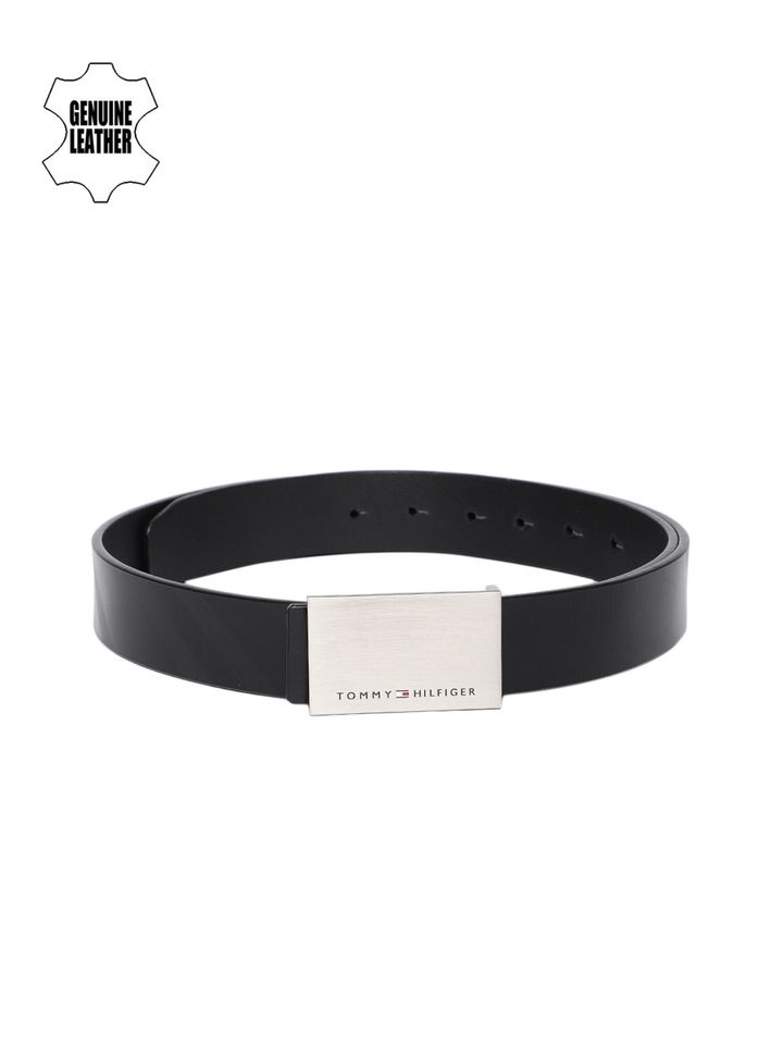 tommy hilfiger men's black belt