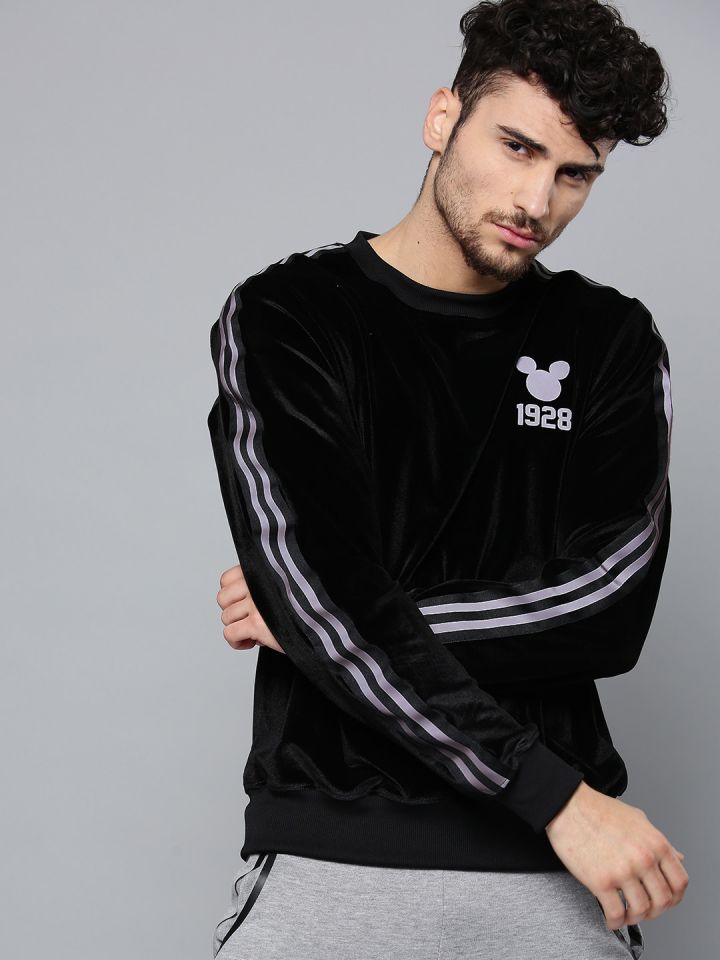Velvet sweatshirt clearance men