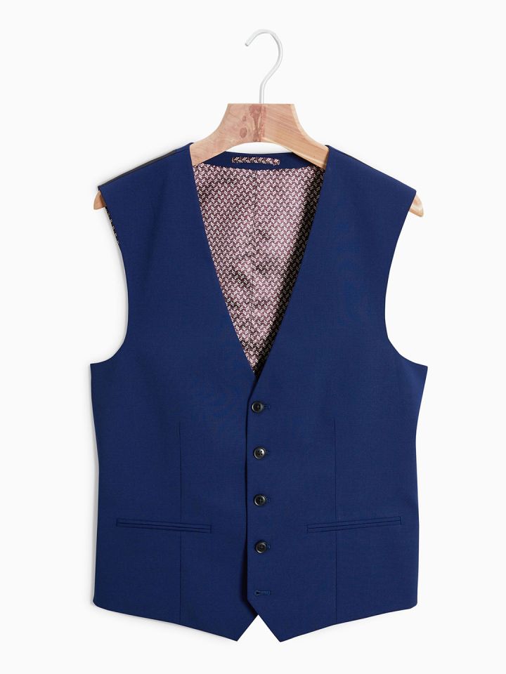 Next discount waistcoat blue