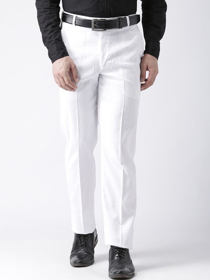 Roadster Regular Fit Men White Trousers  Buy Roadster Regular Fit Men  White Trousers Online at Best Prices in India  Flipkartcom