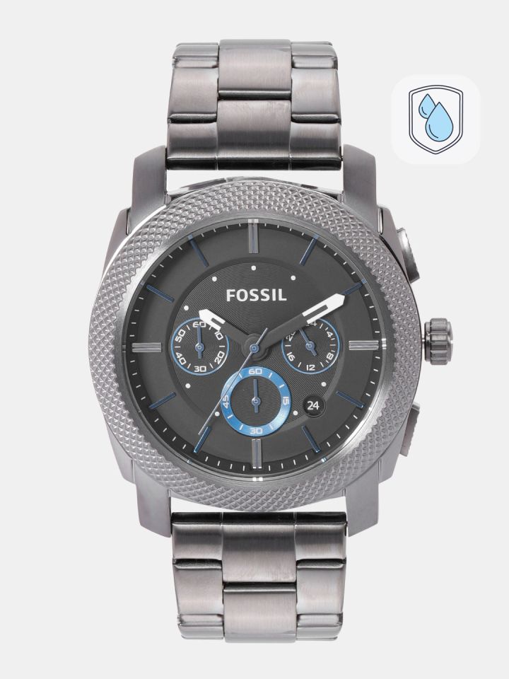 Buy Fossil Men Charcoal Grey Factory Serviced Chronograph Watch