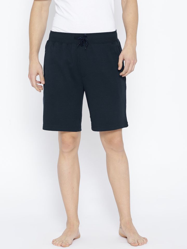 Buy Jockey Men Navy Blue Solid Lounge Shorts AM14 0103 Lounge