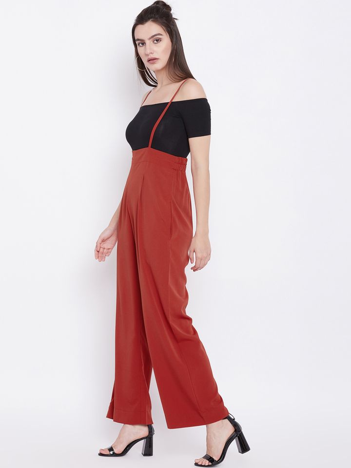 orange dungarees womens