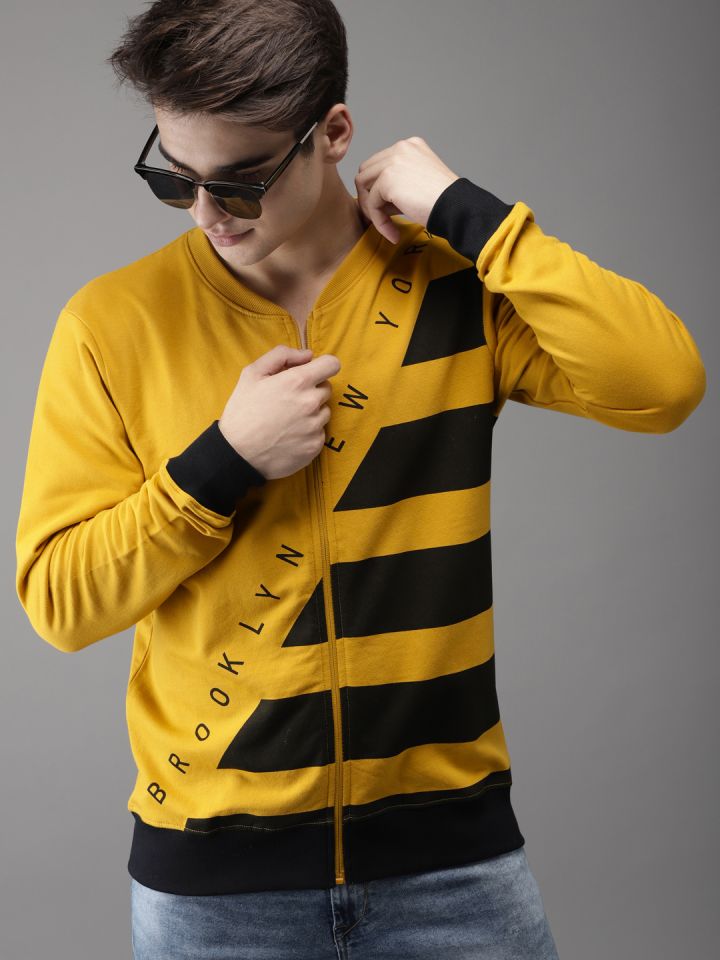 mustard yellow sweatshirt mens