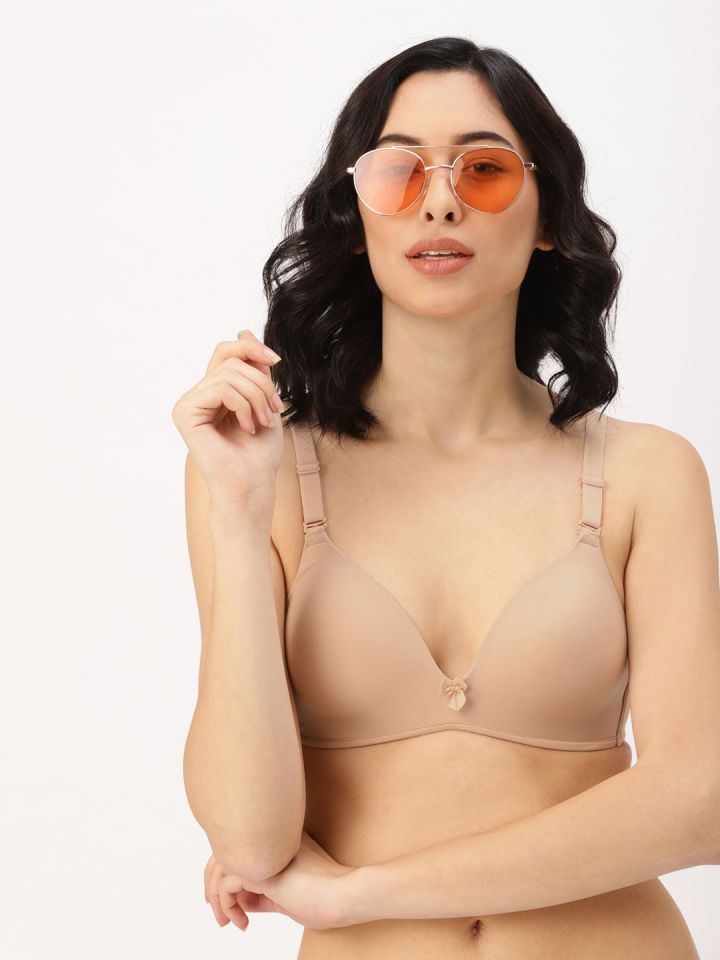 Buy DressBerry Nude Coloured Solid Non Wired Lightly Padded Everyday Bra -  Bra for Women 7281189