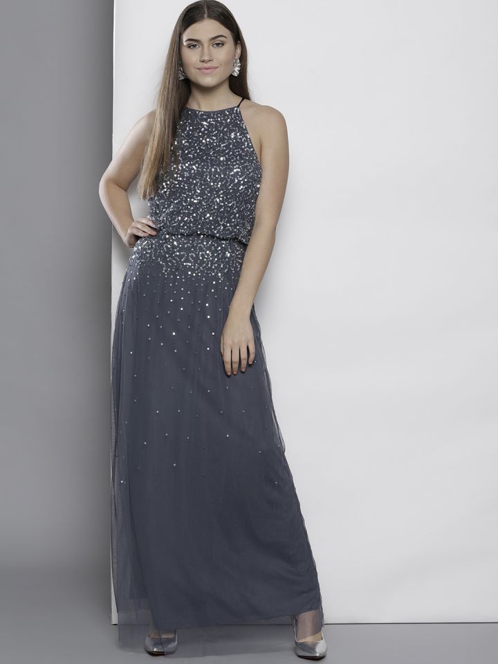 Dorothy perkins grey new arrivals maxi dress