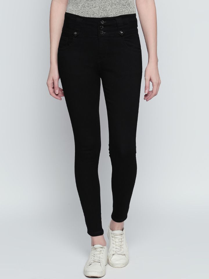 black stretchable jeans