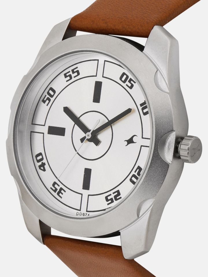 Buy Fastrack Unisex Silver Toned Analogue Watch NK3123SL02