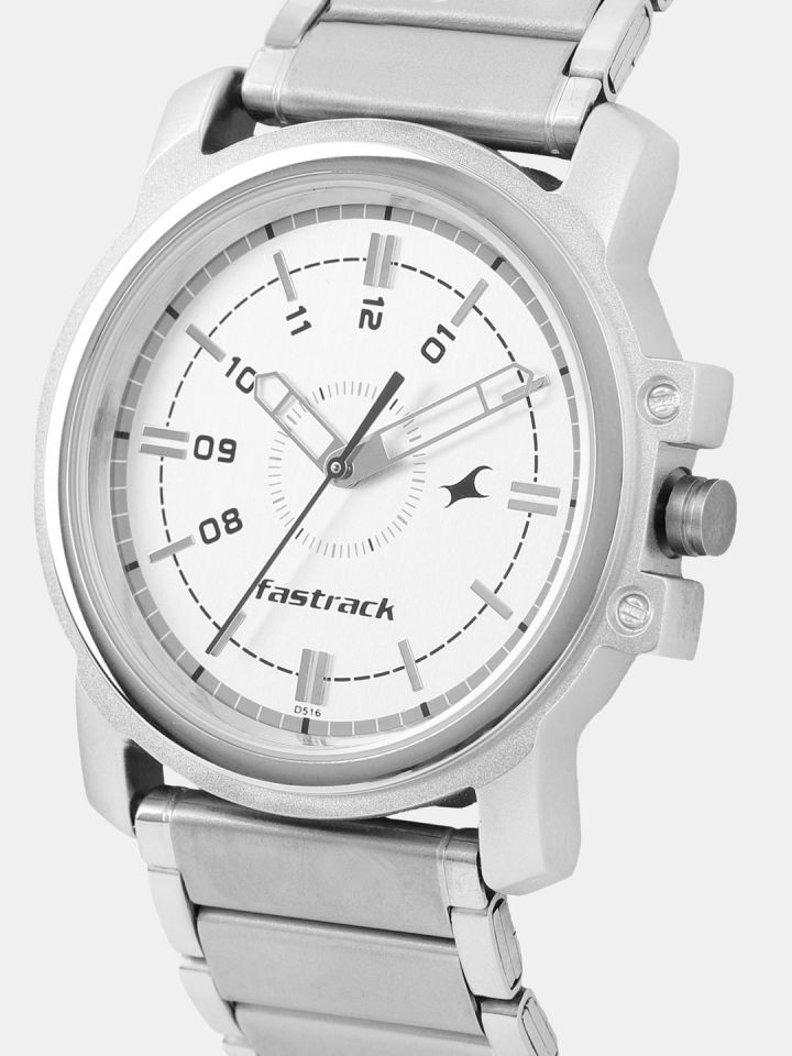 Fastrack Men Silver Toned Analogue Watch NG3039SM01C
