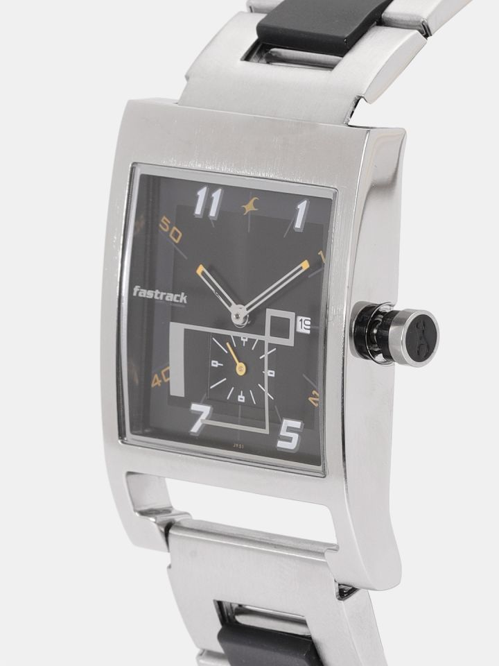 Buy Fastrack Men Black Analogue Watch NK1478SM01 Watches for Men