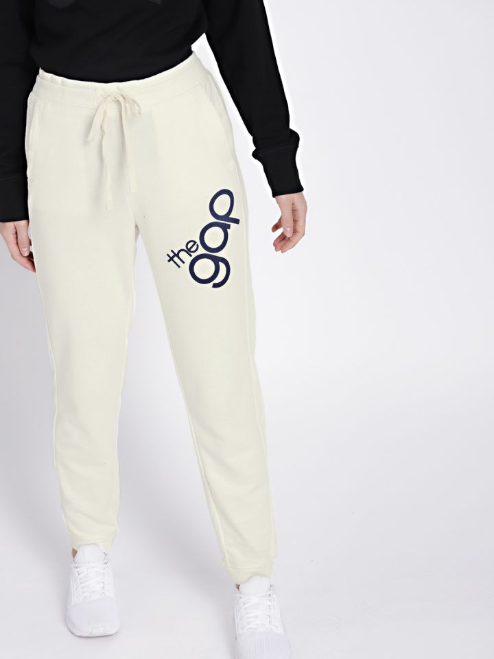 gap white joggers