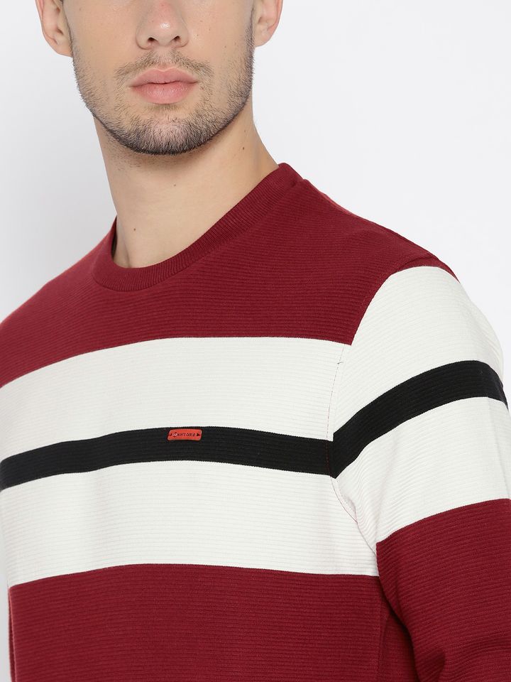 Buy Monte Carlo Men Maroon \u0026 White 