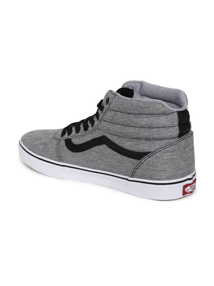 Mens grey sale high top vans