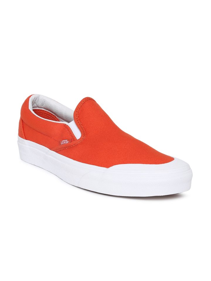 Buy Vans Unisex Orange Classic 138 Slip On Sneakers Casual