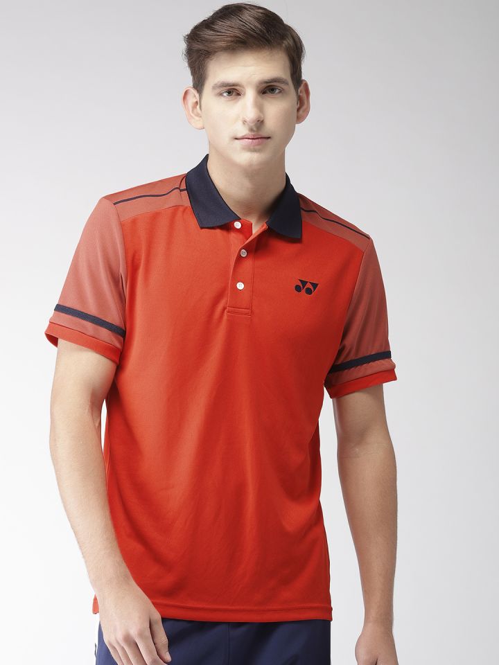 orange t shirt with collar