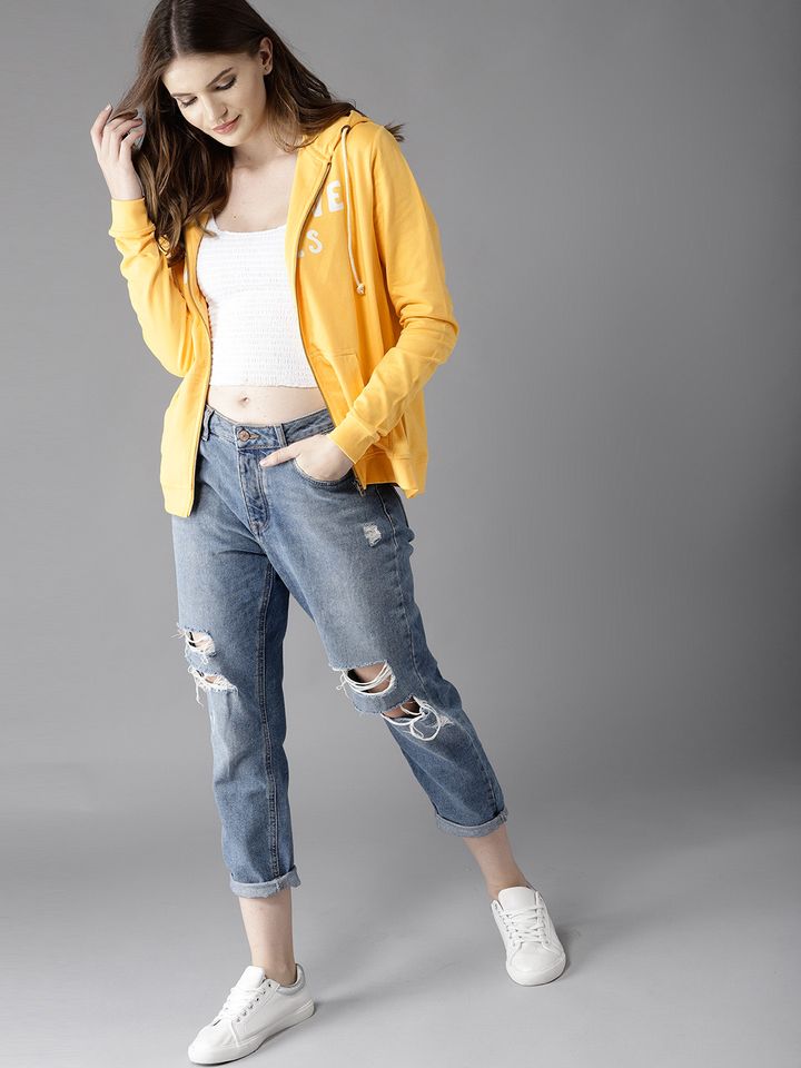 yellow sweatshirt women