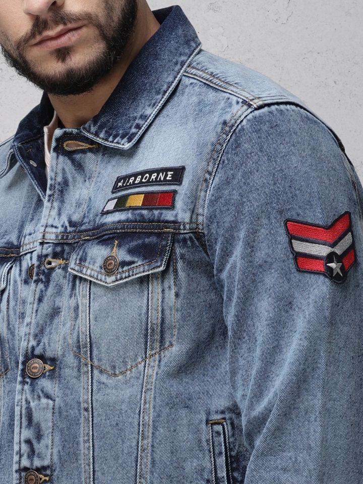 Superdry rogue patch trucker denim jacket new arrivals