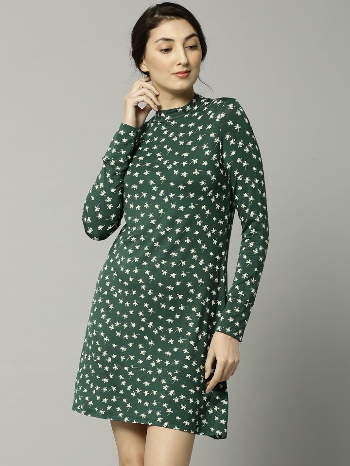 marks and spencer green dress