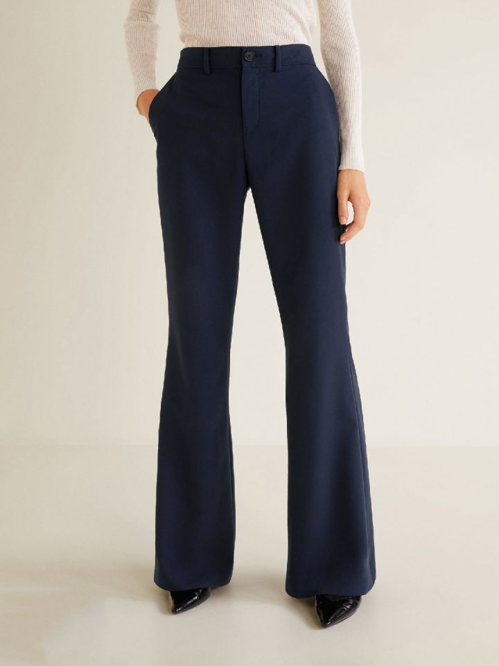 Buy Navy Blue Trousers  Pants for Women by Fig Online  Ajiocom