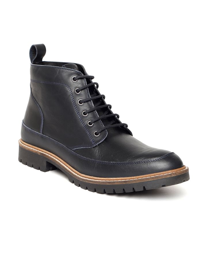 United colors of benetton men's leather boots new arrivals