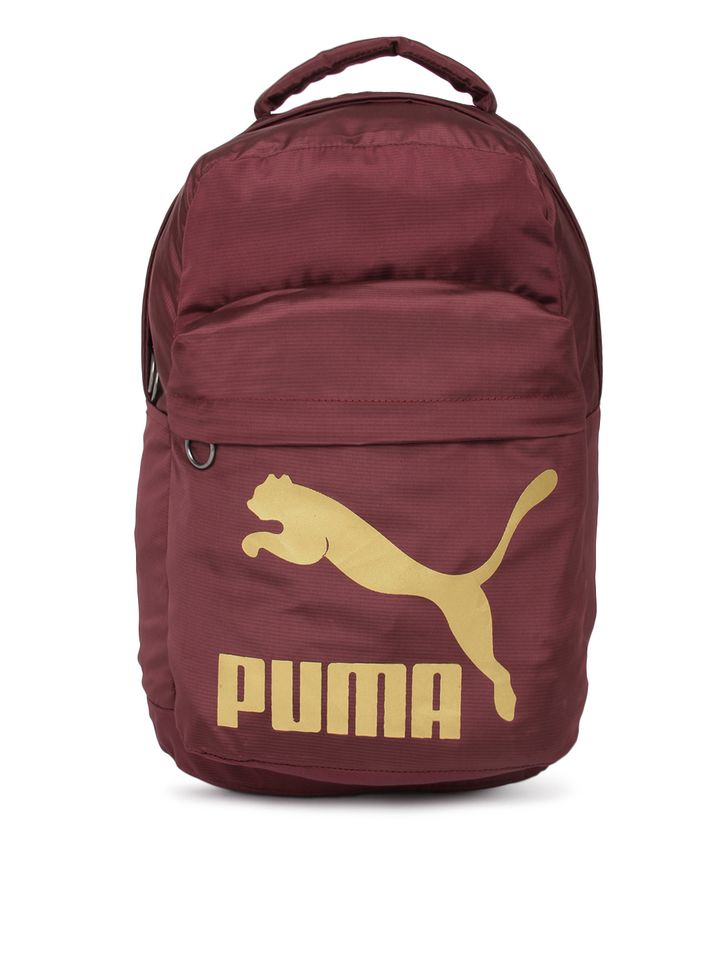 burgundy puma backpack