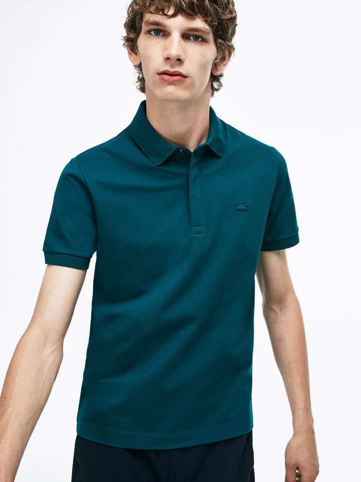 Polo lacoste bleu sale turquoise