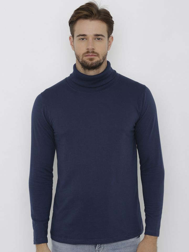 Buy DEEZENO Men Navy Blue Solid Sweatshirt Sweatshirts for Men