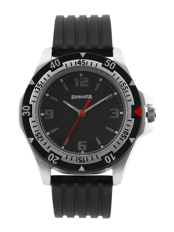 Buy Sonata Men Black Dial Watch NF7930PP02J Watches for Men